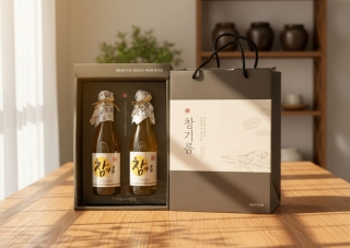 참기름 세트 22,000원/300ml*2병 메인페이지 미리보기